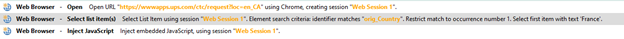 Web Browser Actions Example
