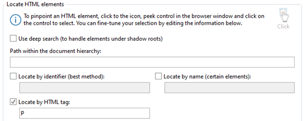 Tag Example Window