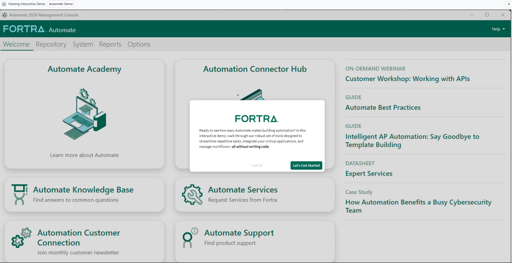 Automate Interactive Demo