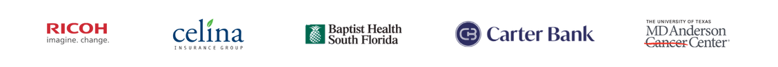 Brands that trust Automate: Ricoh, Celina Insurance, Baptist Health South Florida, Carter Bank, MD Anderson Cancer Center