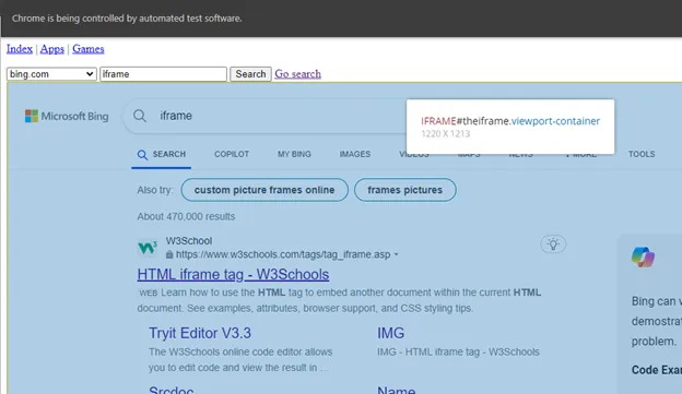 iframe Highlight Example