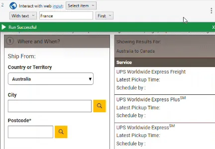 Menu Selecting France
