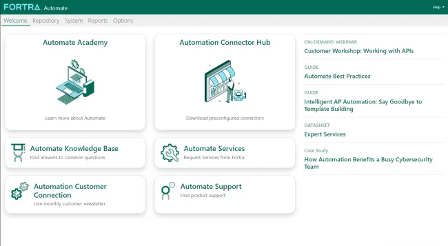 Automate RPA Dashboard