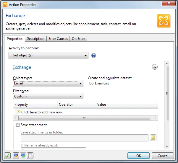 Action Properties - Email and CRM Automation